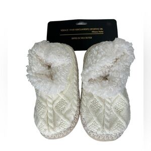 Versace 19.69 Dipped in Shea Butter SZ S/M Slippers NEW Cozy Loungewear